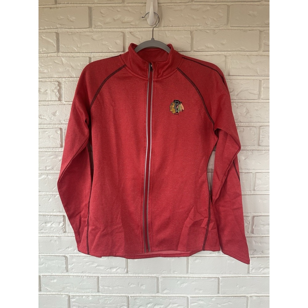 NHL Knights Apparel Chicago Blackhawks Hockey Zip Up Jacket M Sports Fan NM